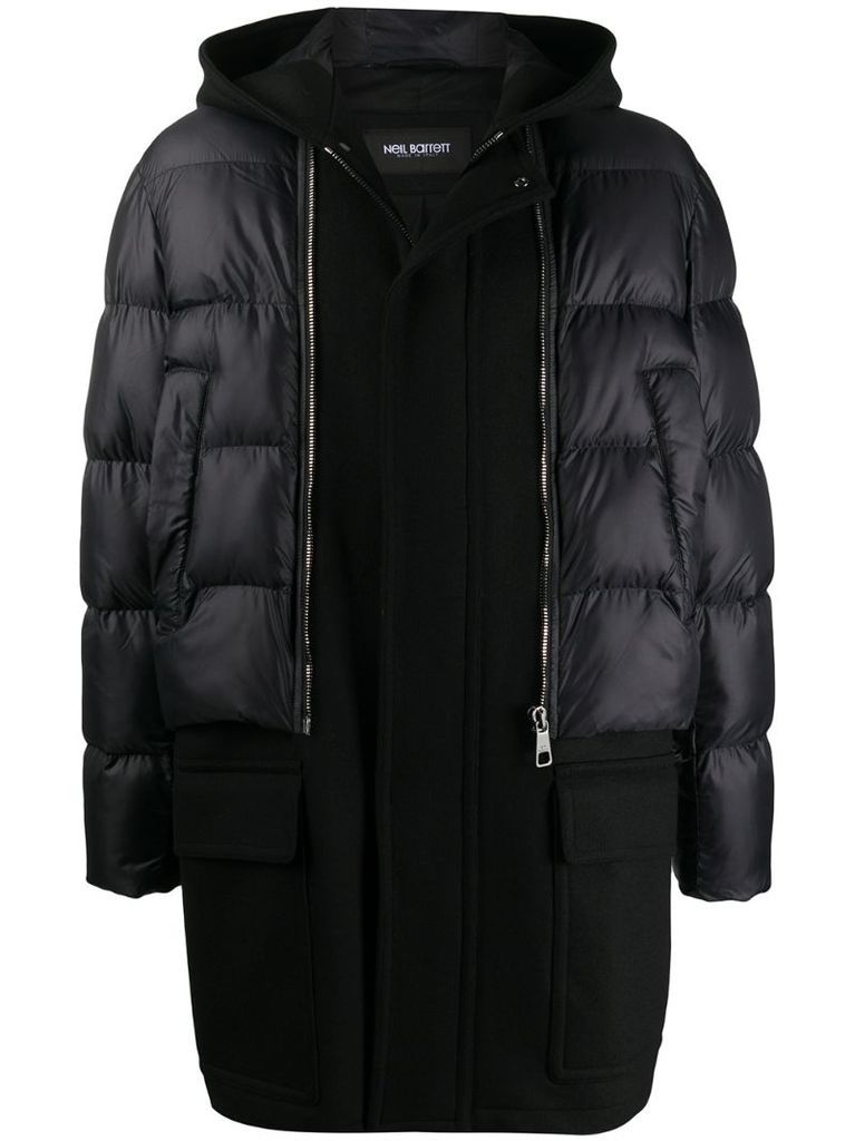 two-layer padded coat