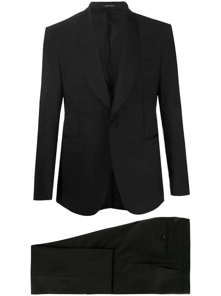tailored tuxedo suit