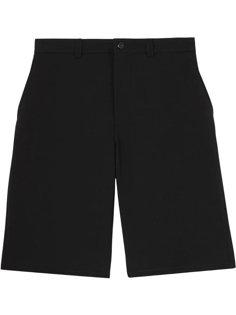 cut-out tailored shorts