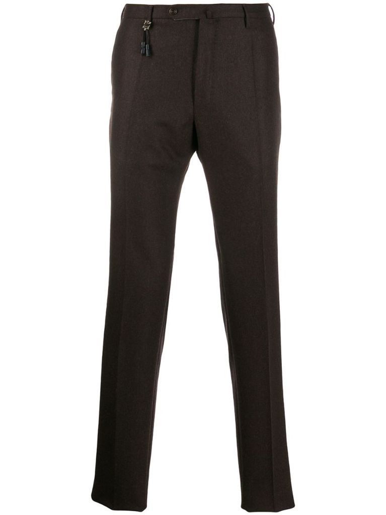 colour block tailored trousers