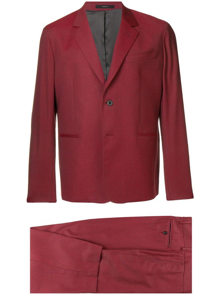 tailored-fit wool suit
