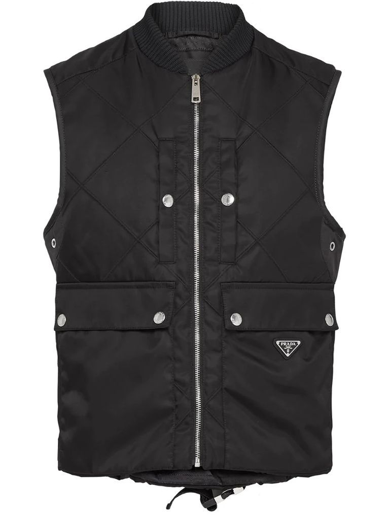 padded zipped vest