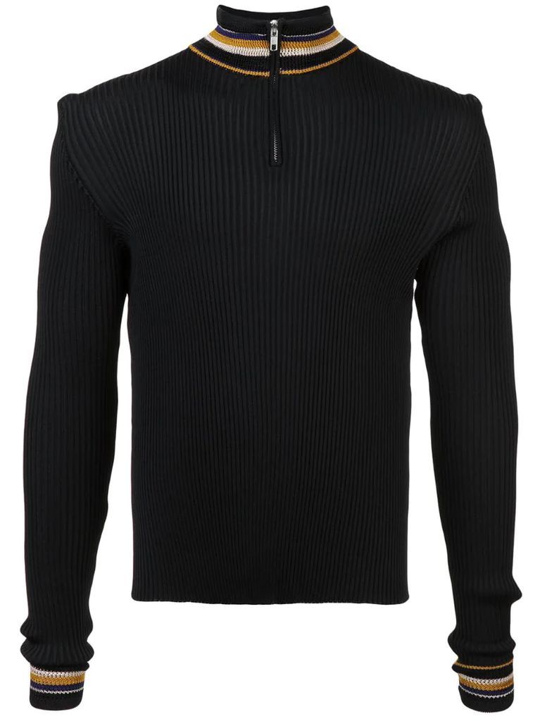 striped detail jumper