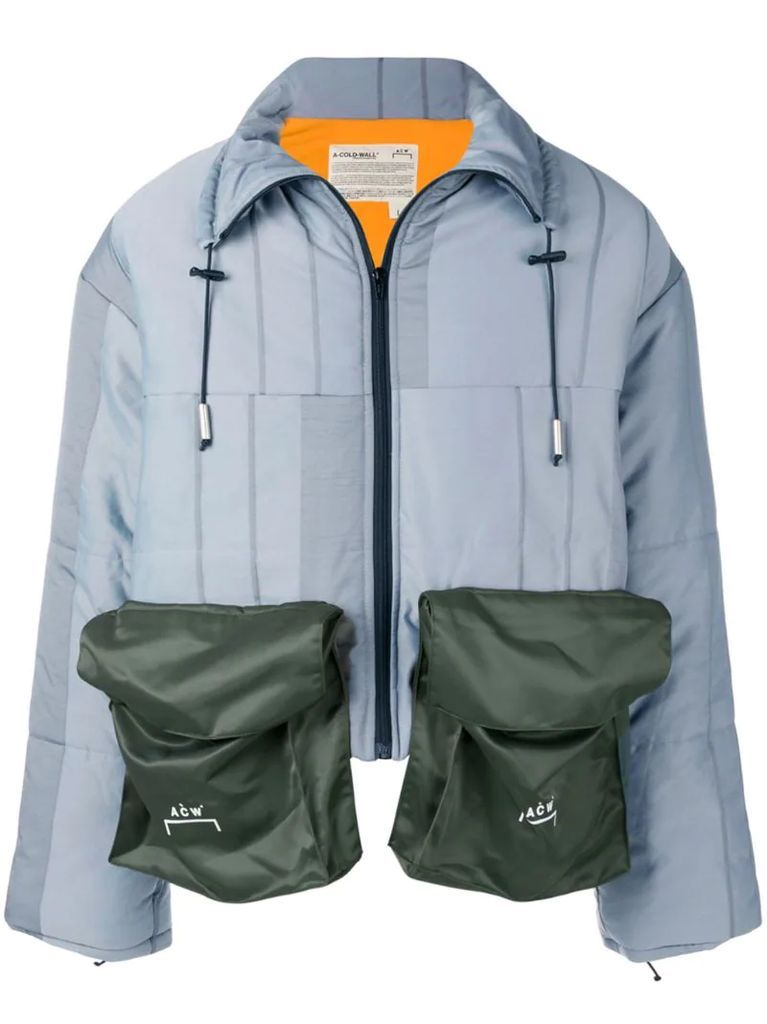 oversized pocket padded jacket