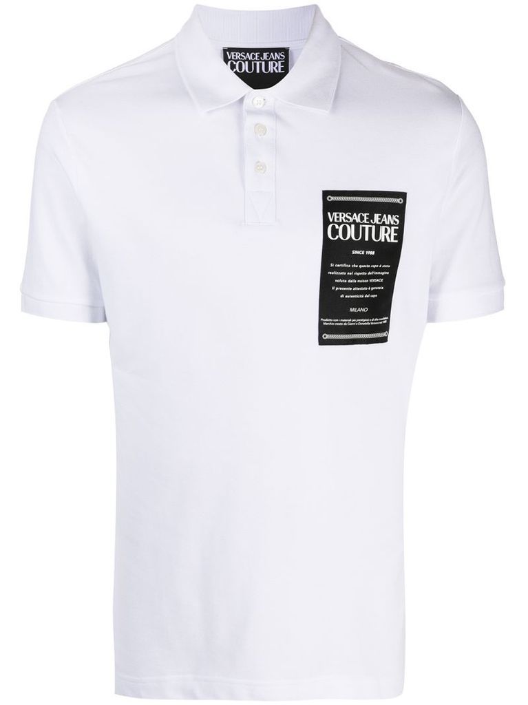 Etichetta patch polo shirt