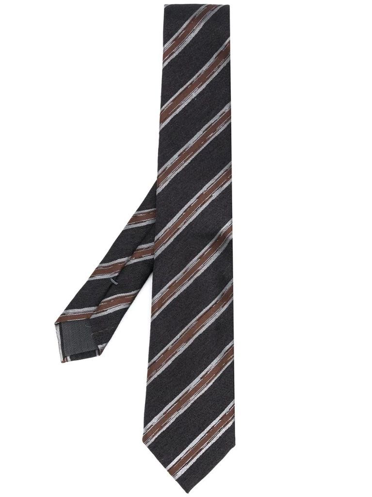 stripe pattern tie