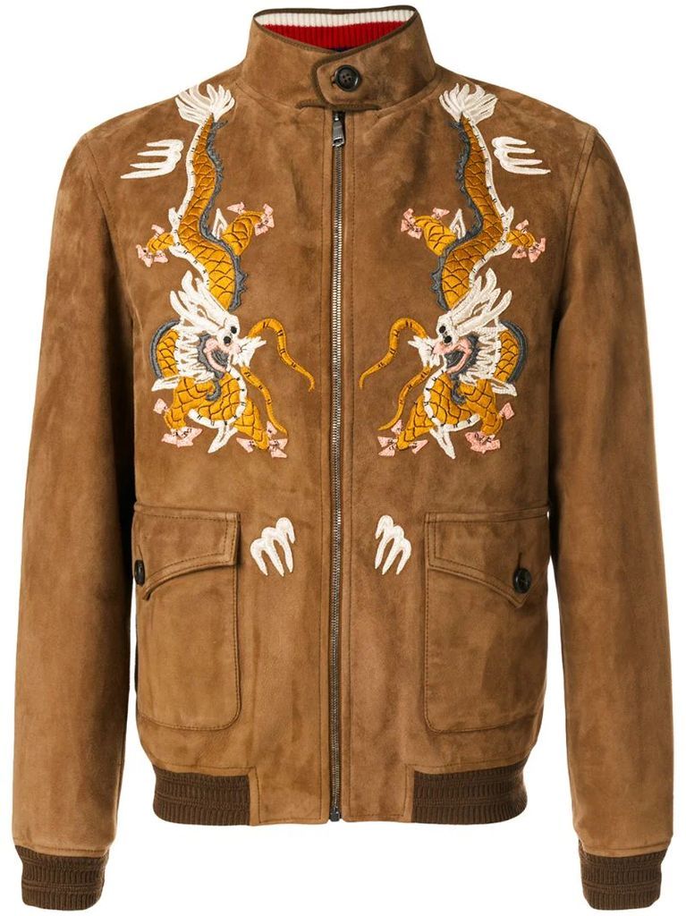 dragon embroidered jacket