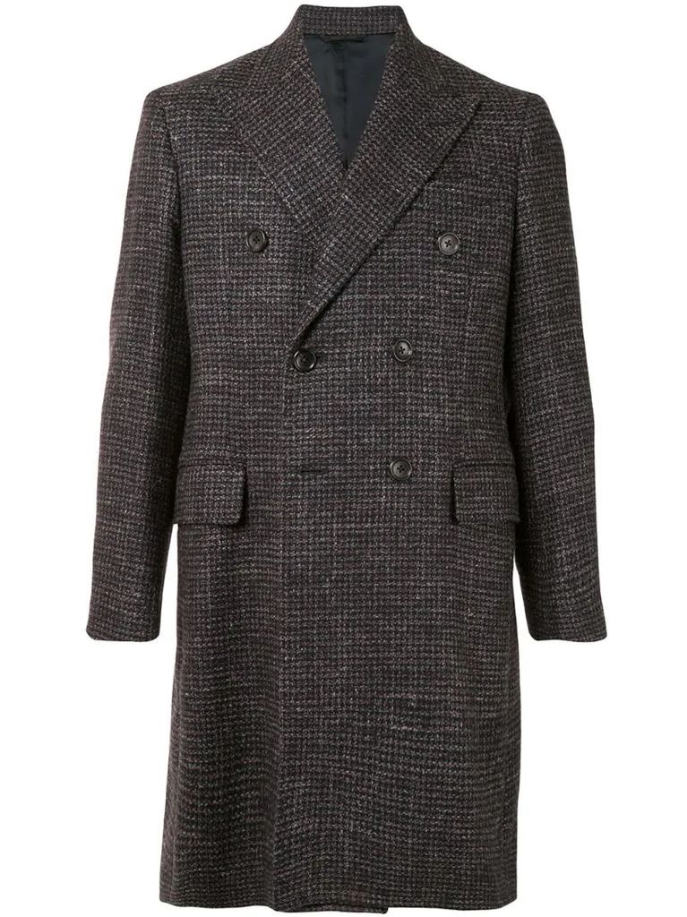 tweed double breasted coat