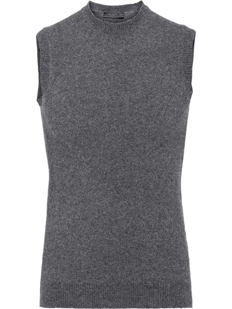 knitted cashmere vest