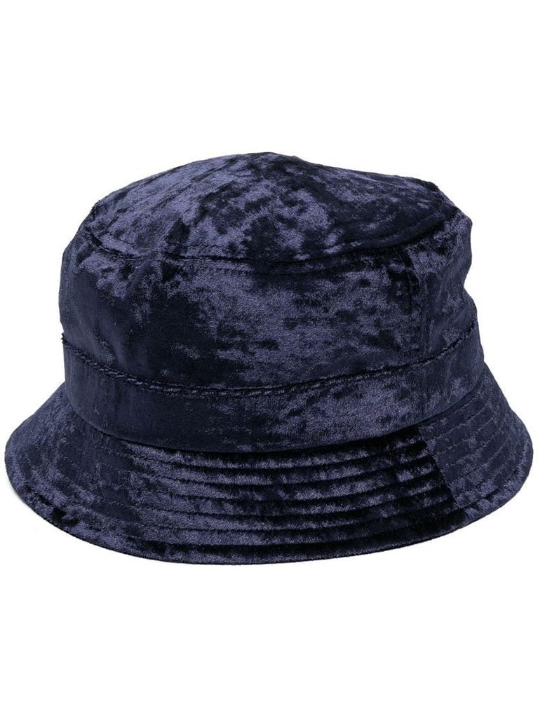 velour bucket hat