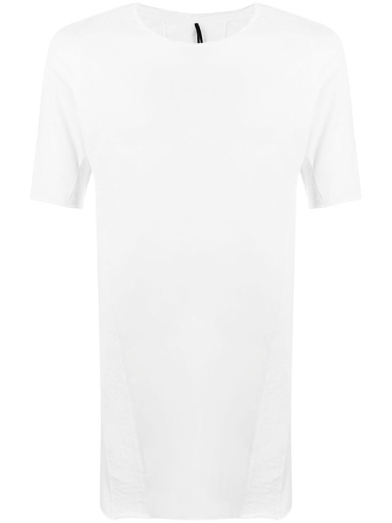 raw-hem long-line T-shirt