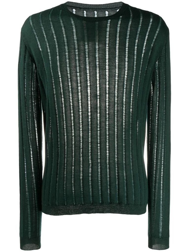 long sleeve fine-knit cashmere jumper