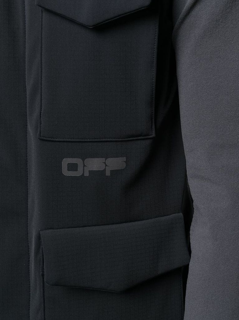 logo-print lightweight performance jacket