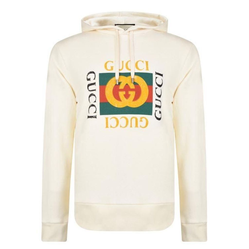 Gucci Fake Logo Hooded Sweatshirt