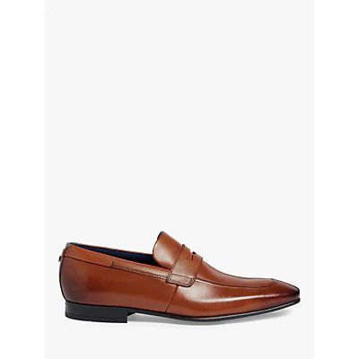 Galle Burnished Leather Loafers
