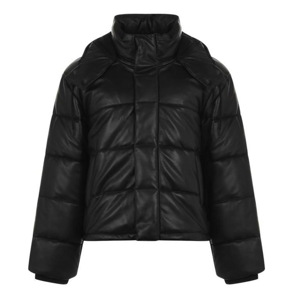 McQ Alexander McQueen Leather Padded Jacket
