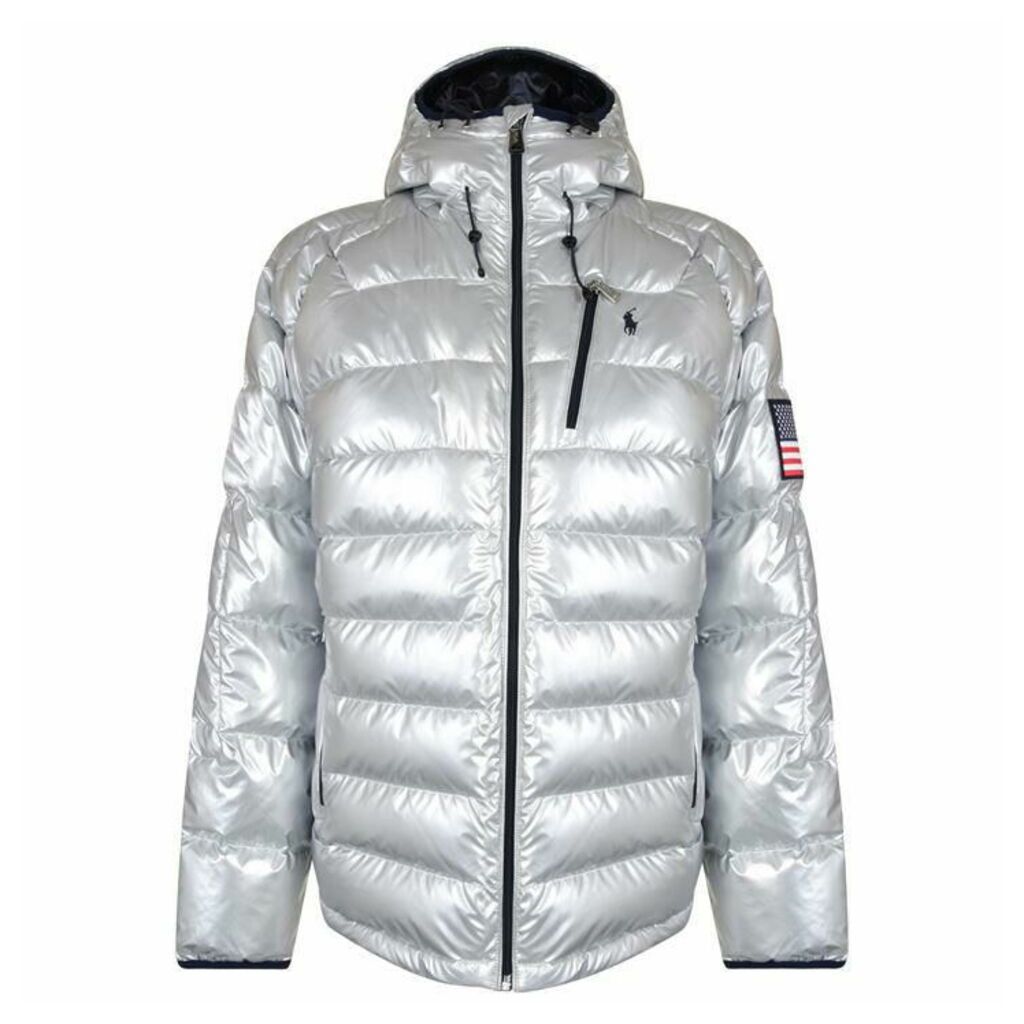Polo Ralph Lauren Silver Collection Glacier Heated Down Jacket