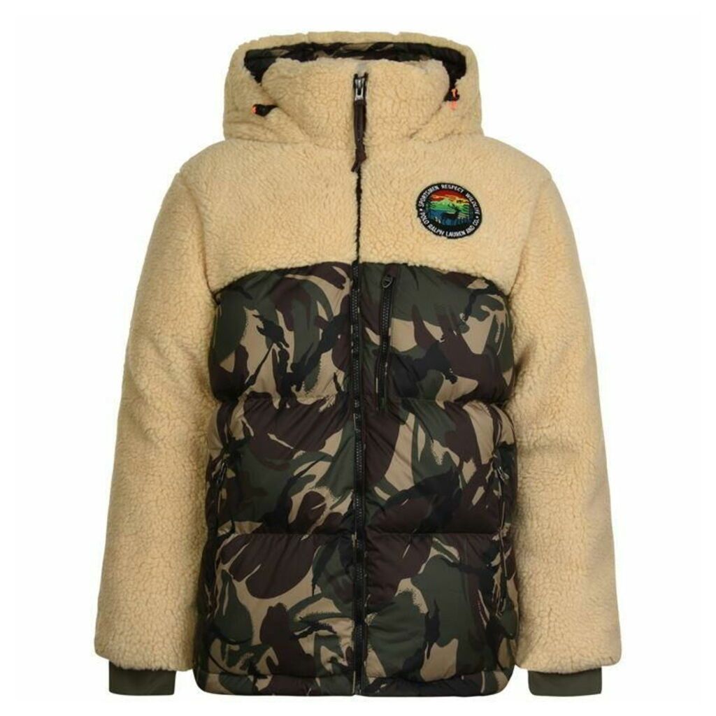 Polo Ralph Lauren Camouflage Panelled Down Jacket