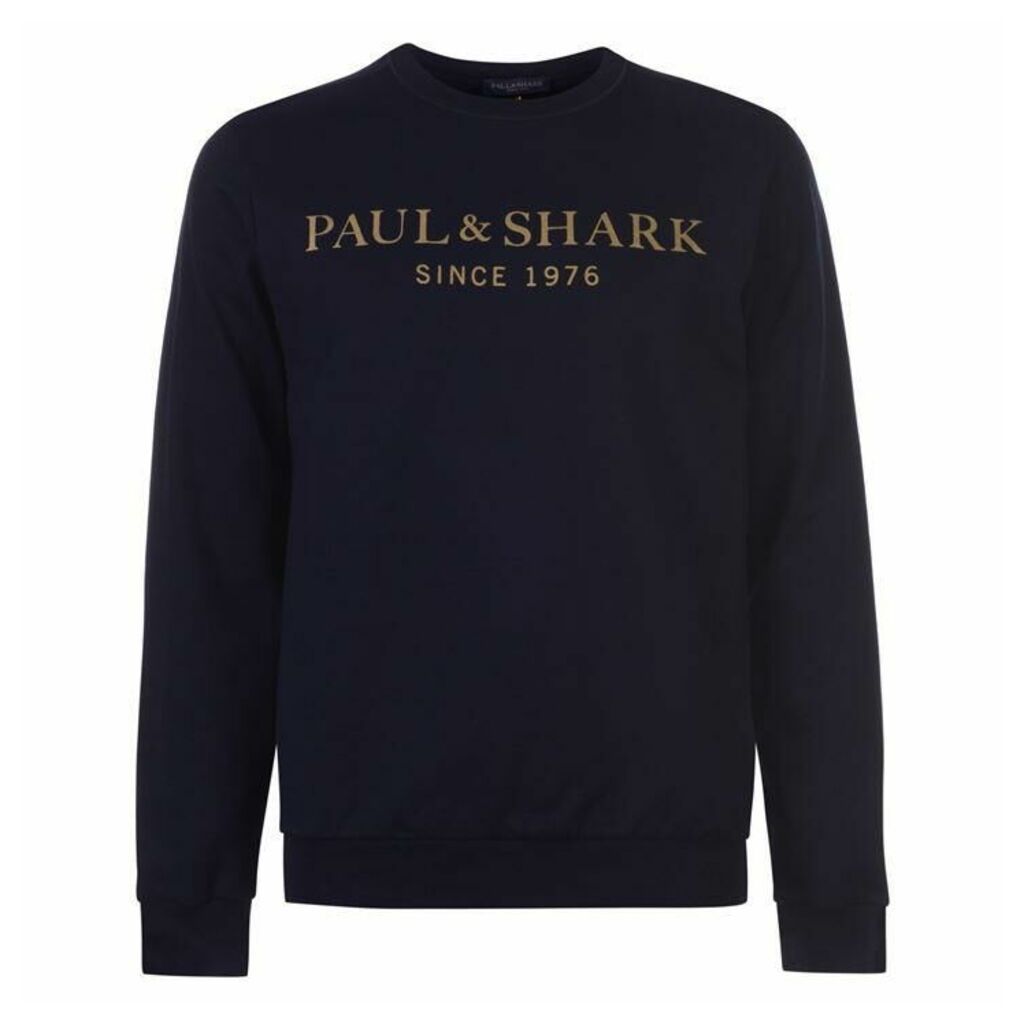Paul And Shark 1976 Logo Sweater Mens