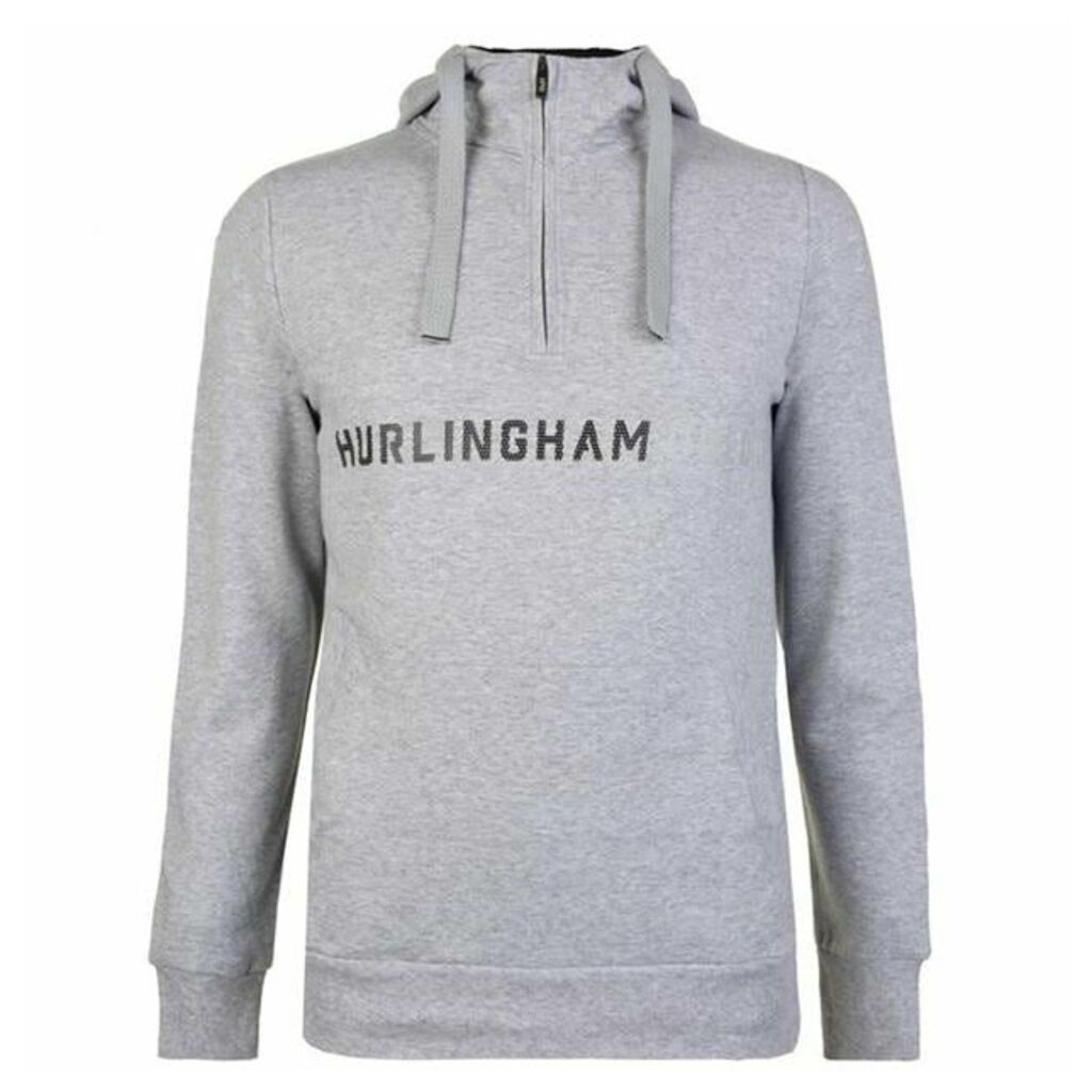 Hurlingham Polo 1875 Quarter Zip Hooded Sweatshirt