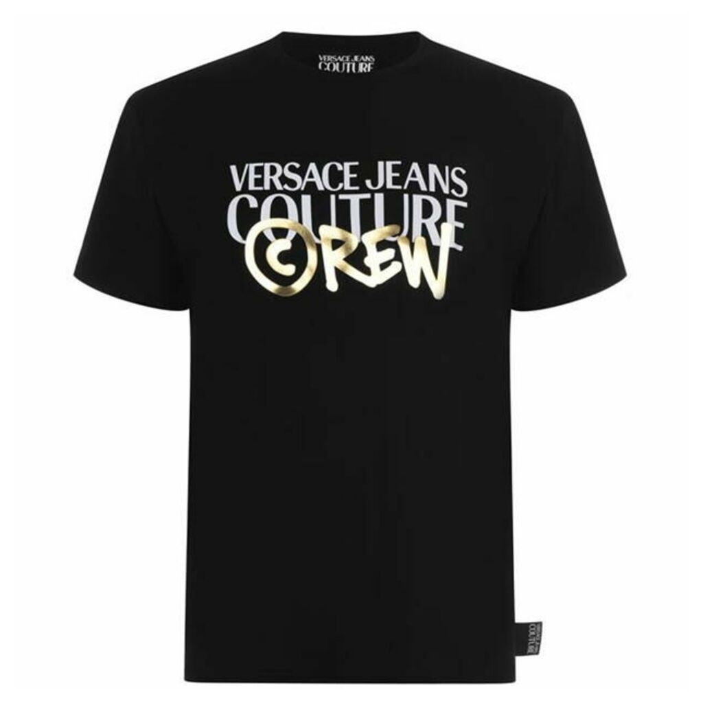 Versace Jeans Couture Crew Logo T Shirt