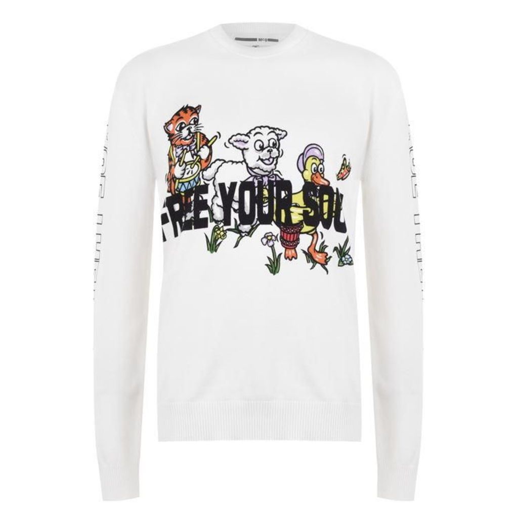 McQ Alexander McQueen Free Your Soul T Sweater