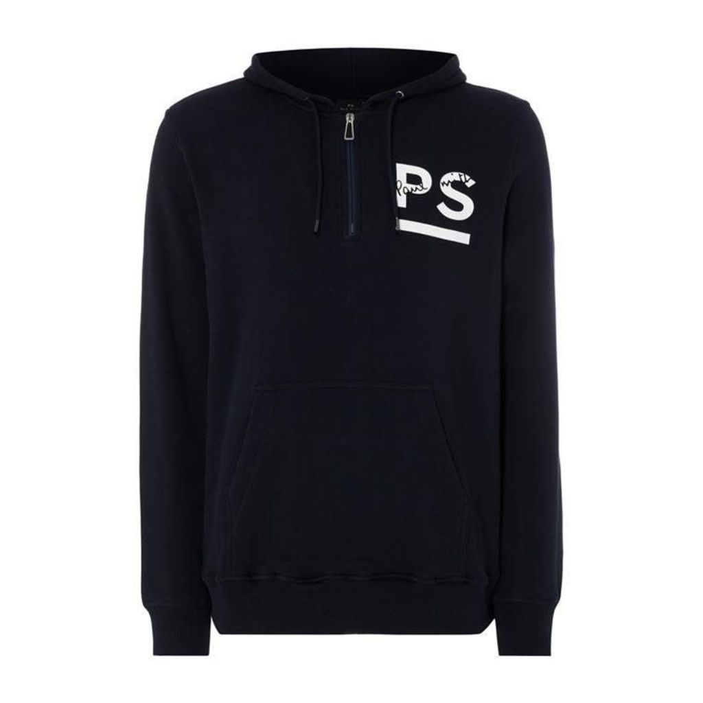 PS by Paul Smith Logo Hooded Zip Sweatshirt