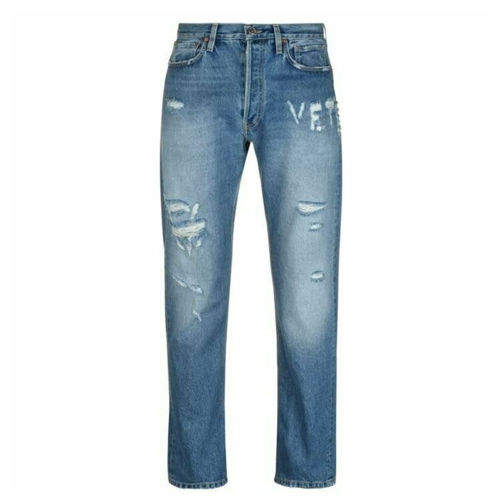 Vetements F Up Logo Jeans