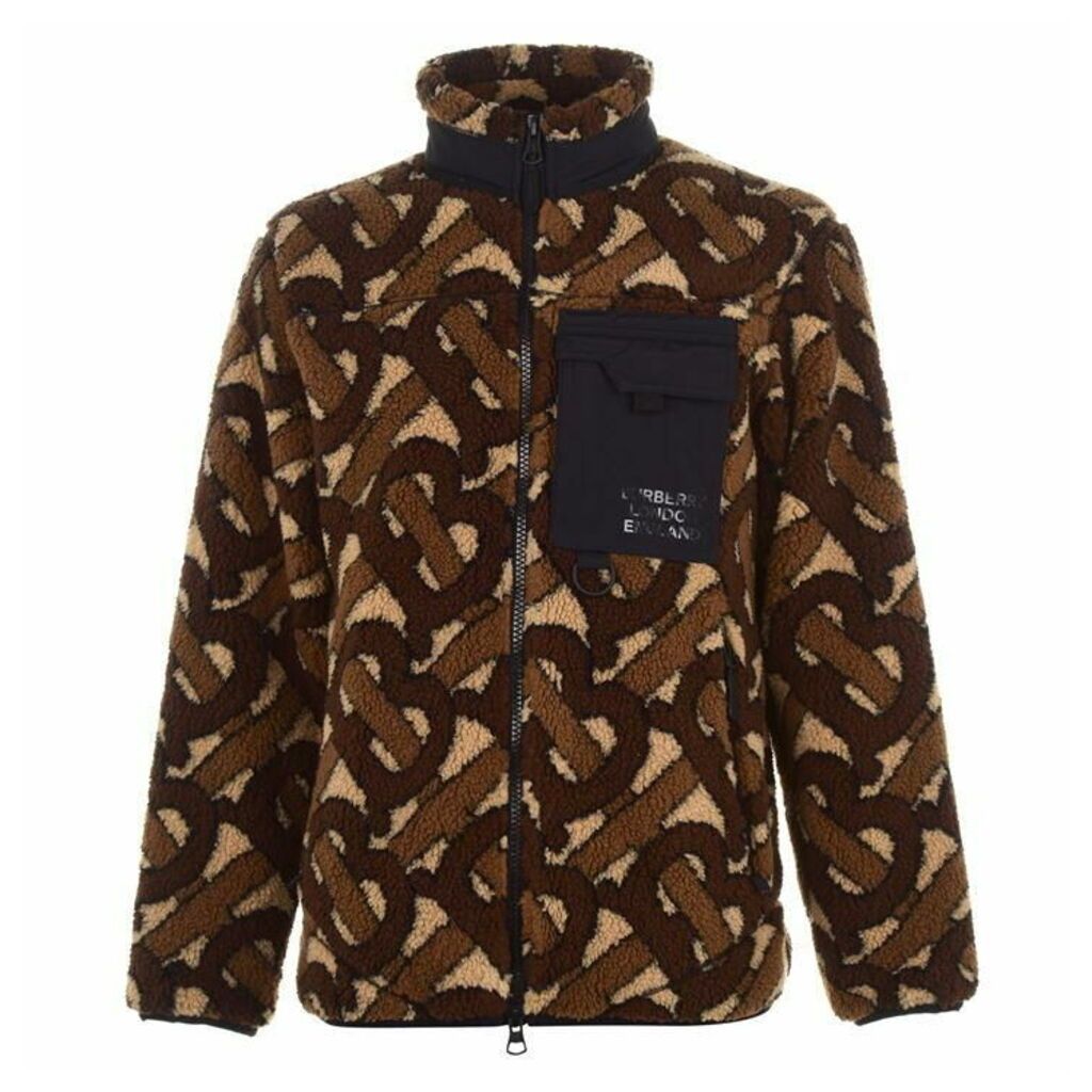 Burberry Monogram  Jacquard Fleece Jacket