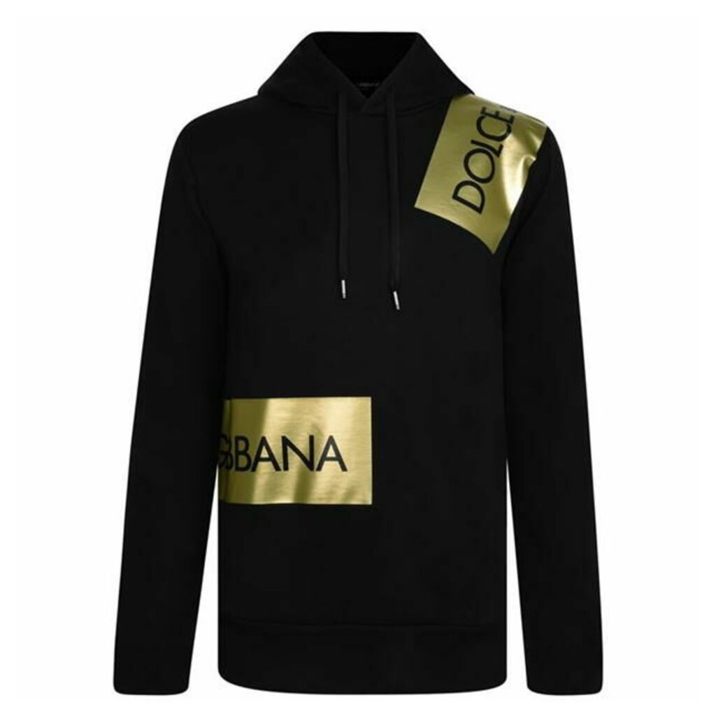 Dolce and Gabbana Stamp Logo Hooded Sweatshirt