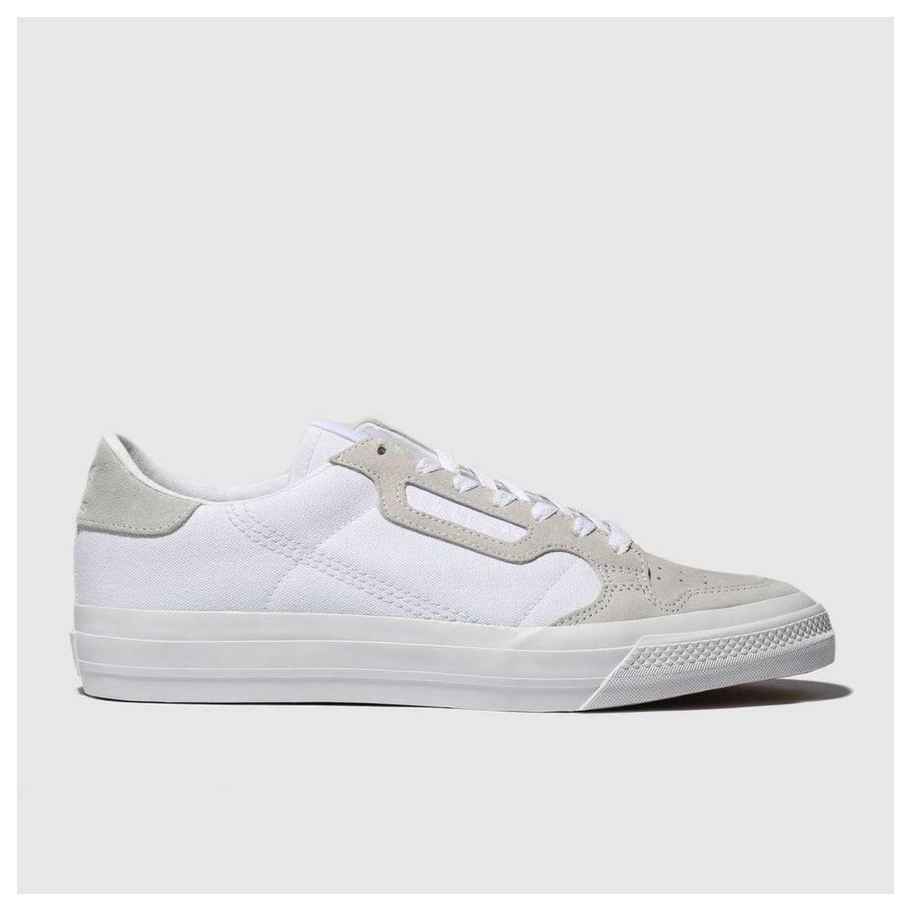 White Continental Vulc Trainers