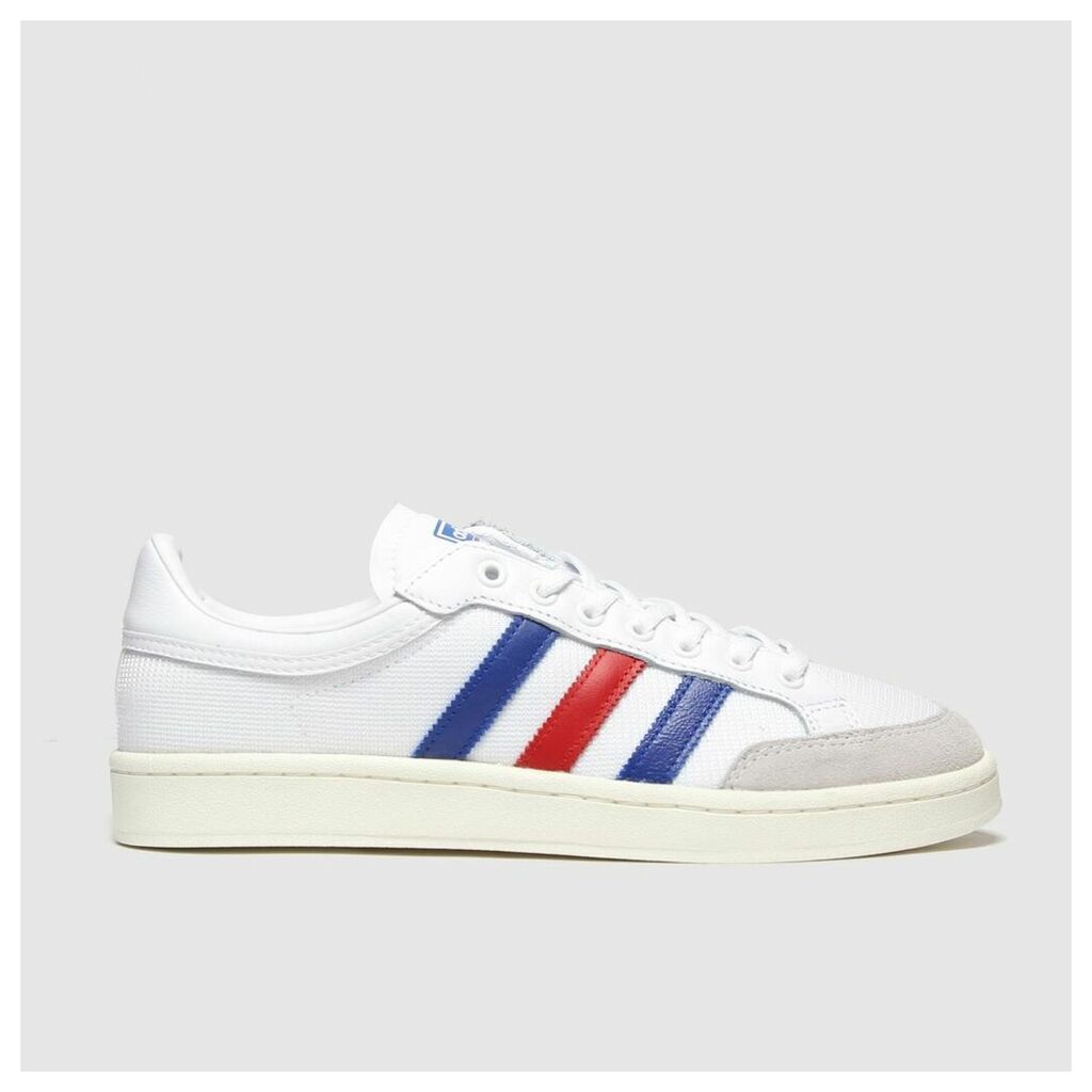 White & Navy Americana Low Trainers