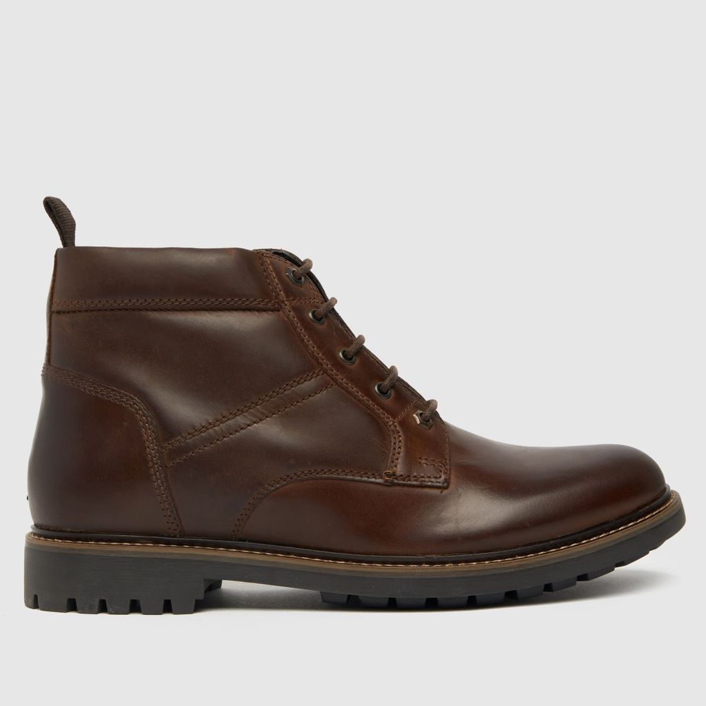 Brown Dallas Lace Up Boots, Size: 7 (EU 41)