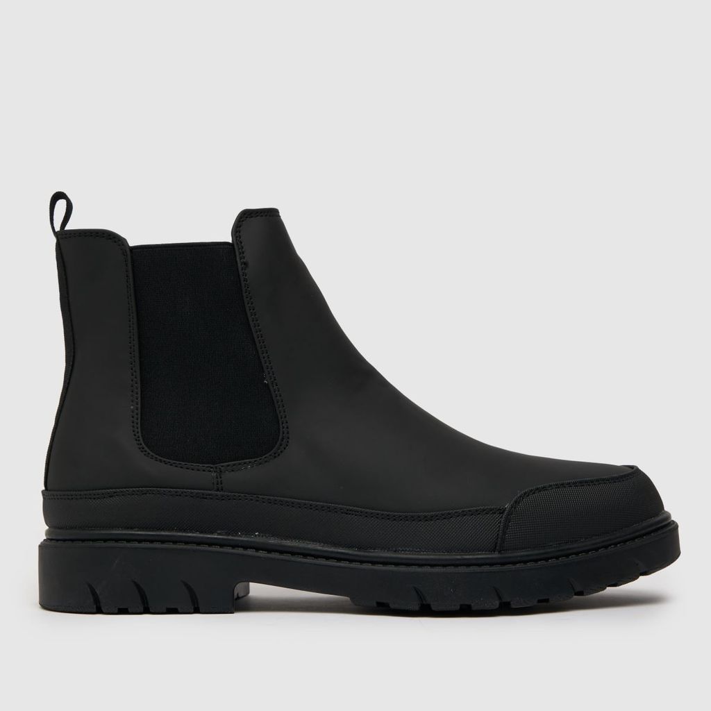 Banks Rubberised Chelsea Boots In Black
