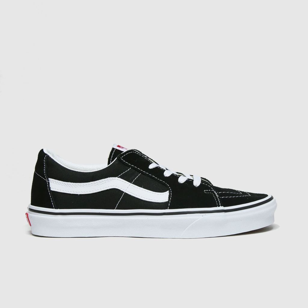 sk8 low trainers in black & white