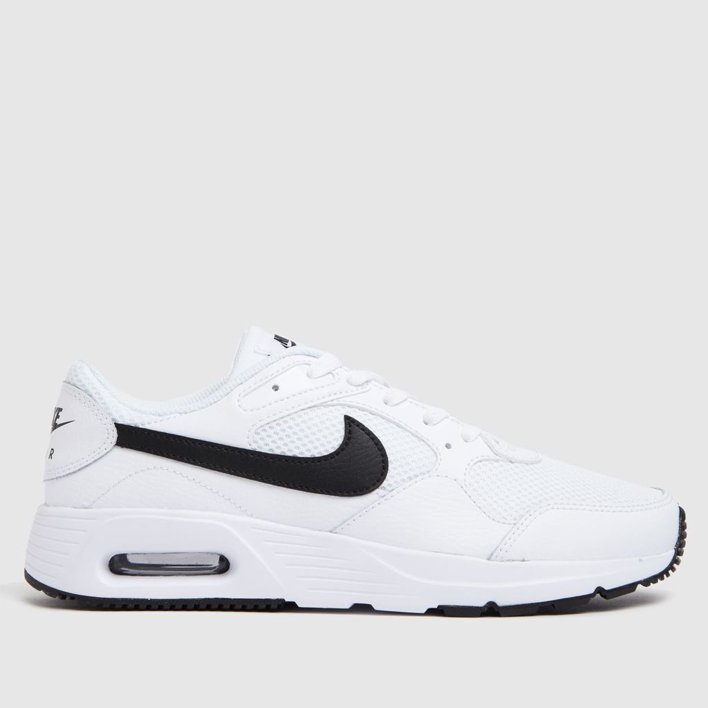 air max sc trainers in white & black