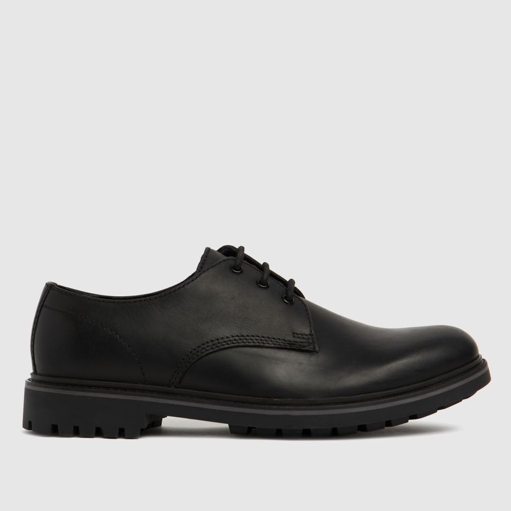 pax leather derby shoes in black
