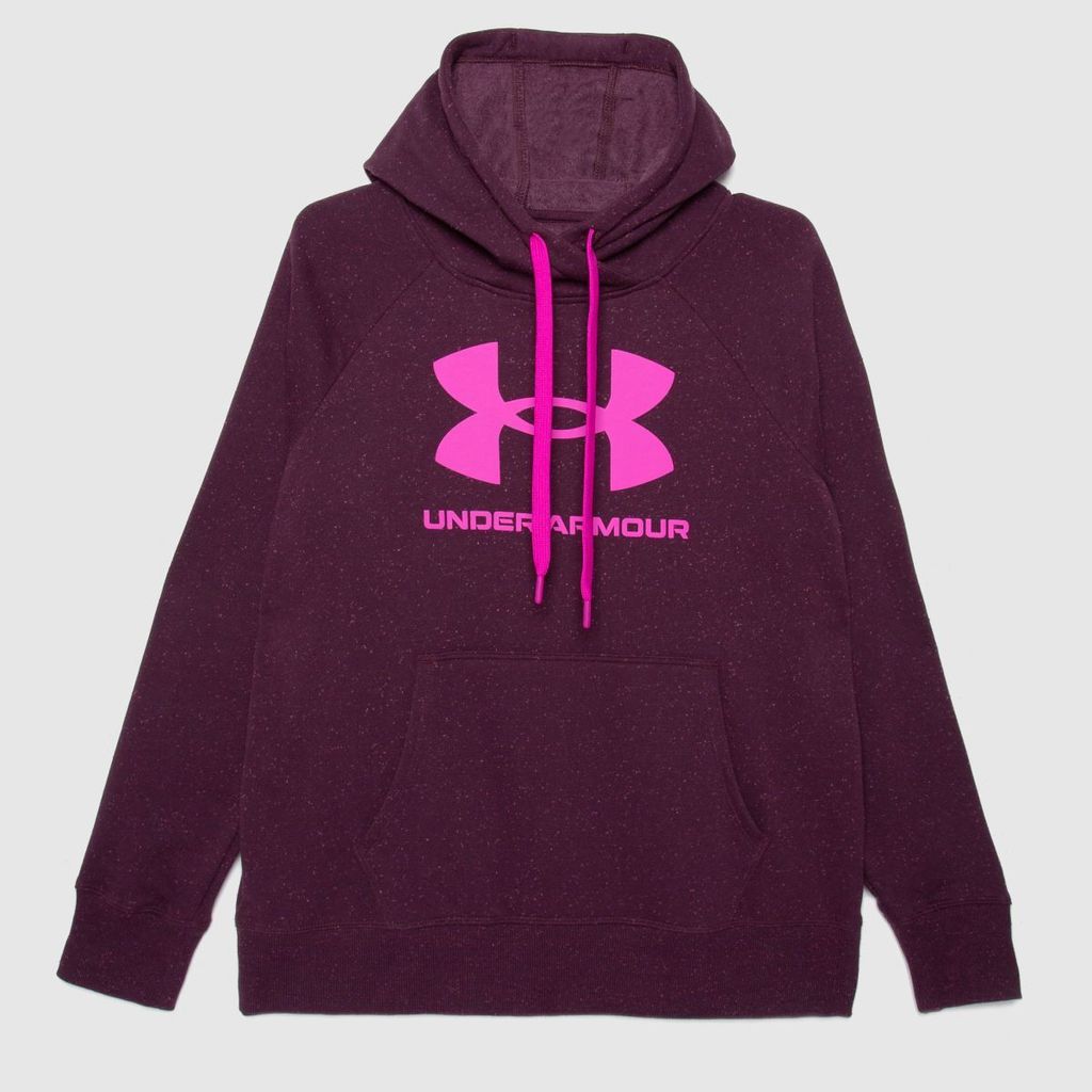 rival logo hoodie in purple