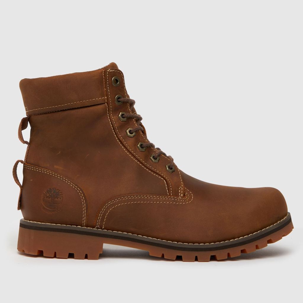 rugged 6 inch boots in brown