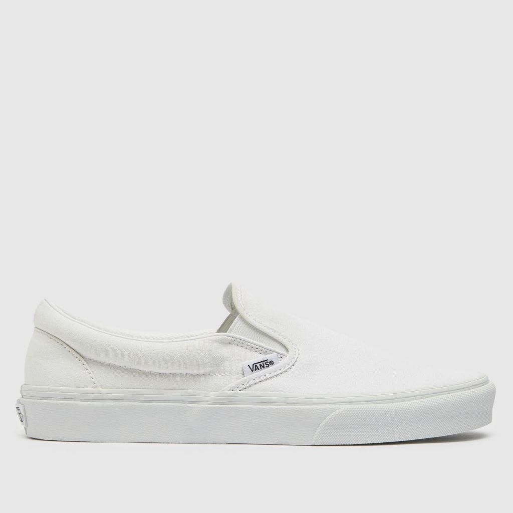 classic slip on trainers in white