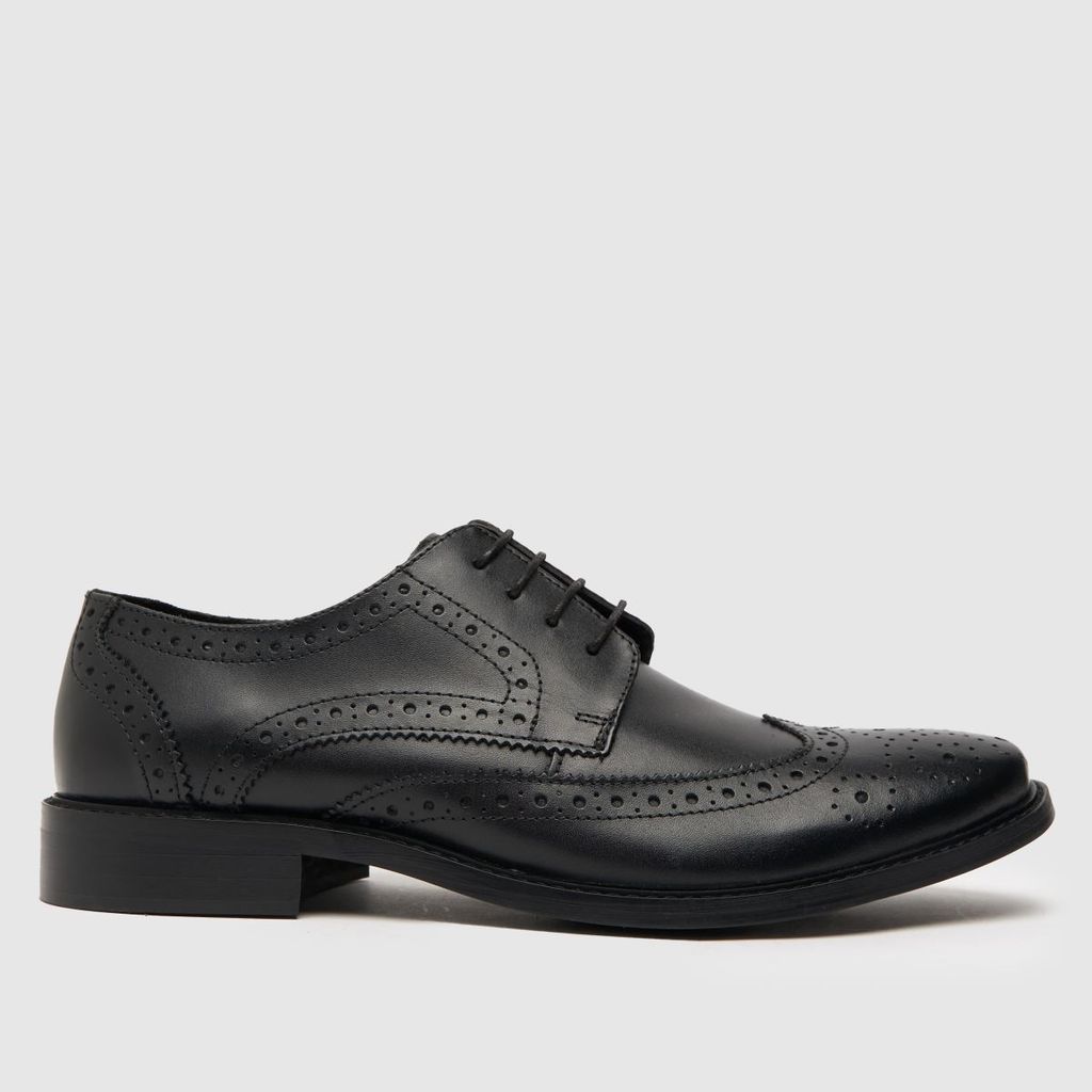 rowland leather brogue shoes in black