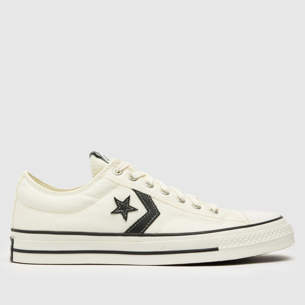 star player 76 trainers in white & black