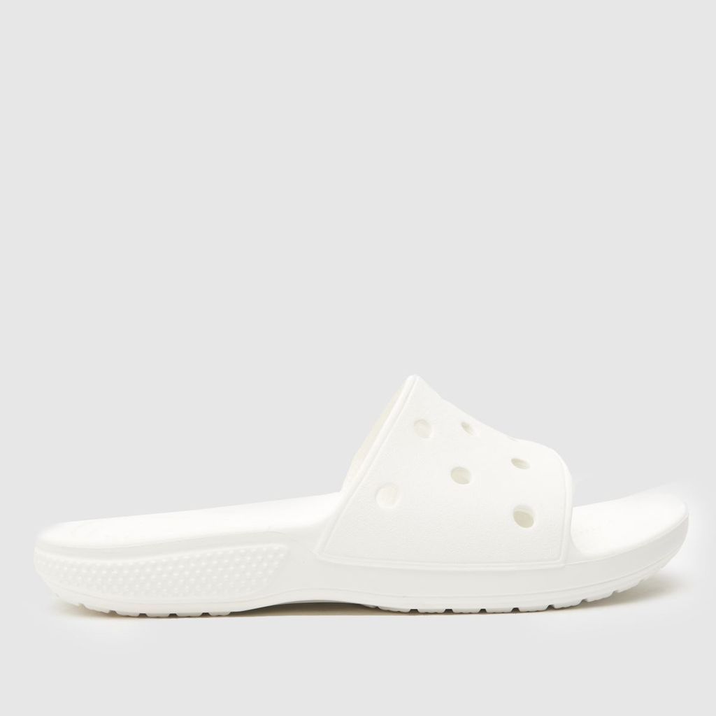 classic slide sandals in white