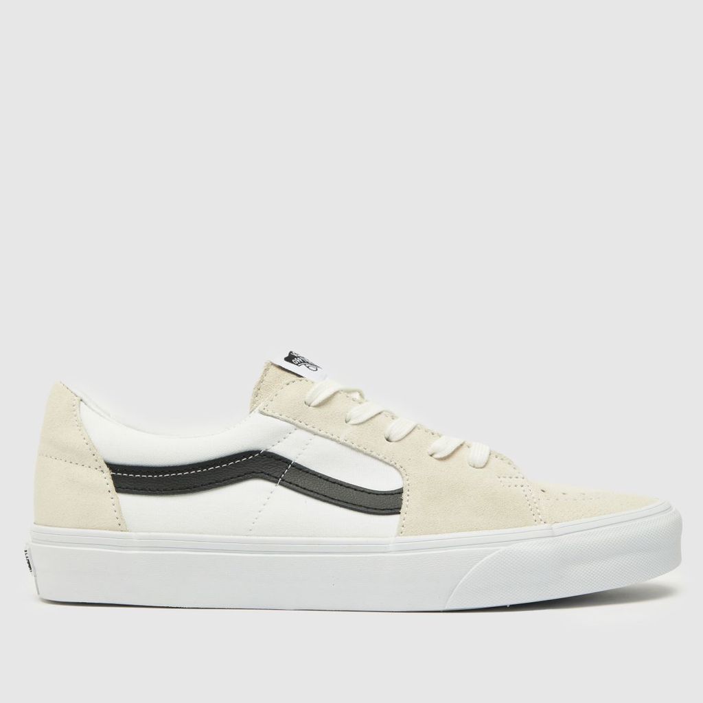 sk8 low trainers in white & black