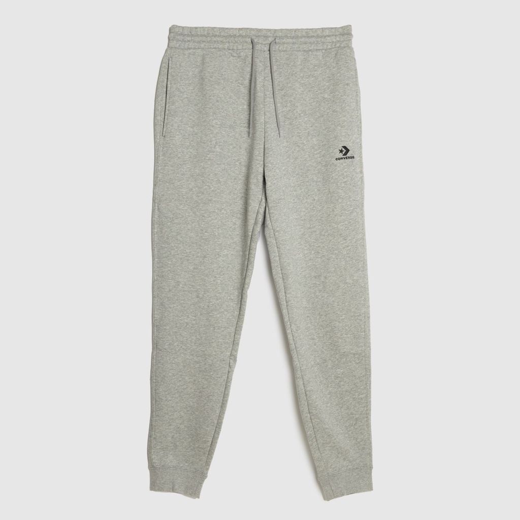 go to embroidered star joggers in grey