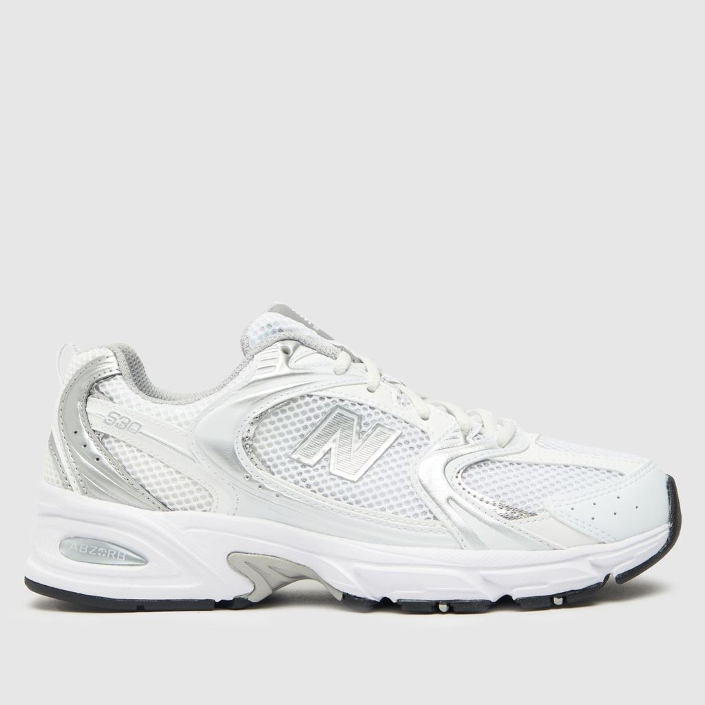 530 trainers in white & silver