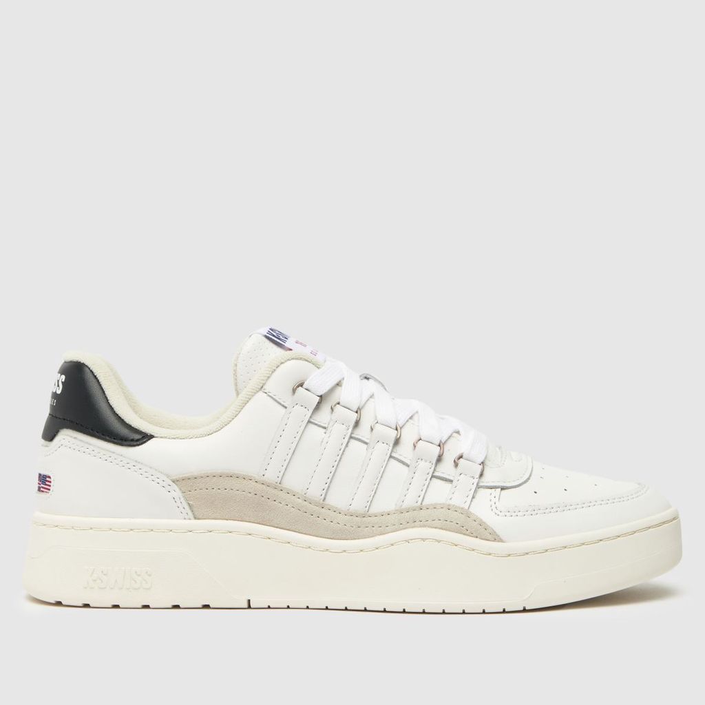 cannon court cl trainers in white & black