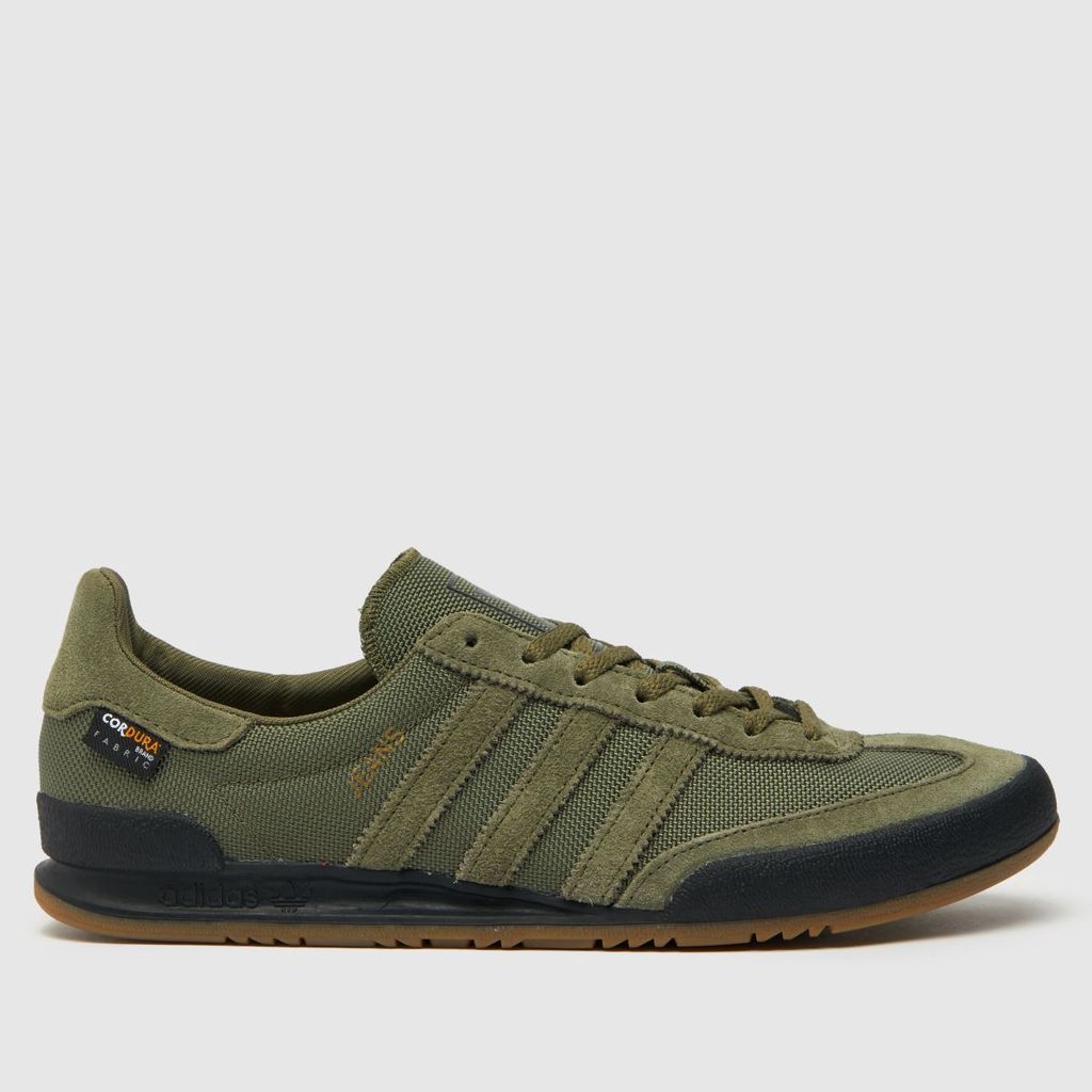 jeans trainers in dark green