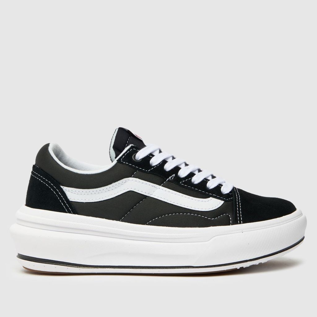 comfycush old skool overt trainers in black & white