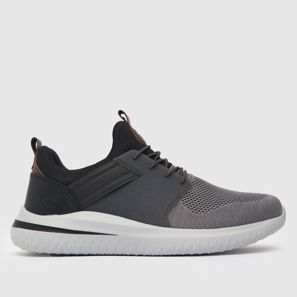 skech delson 3.0 trainers in light grey